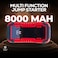 Toby's New X7 Powerful Jump Starter For Cars 8000mAh And 29.2WH  Power Bank For Electronic Devices