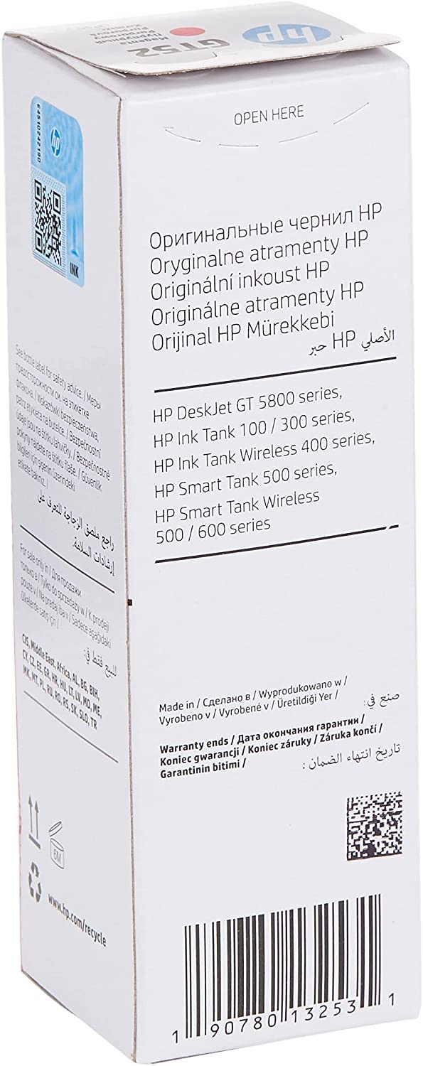 HP Gt52 Magenta Original Ink Bottle - M0H55Ae