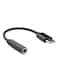 Generic - USB C Headphone Jack Adapter 3.5millimeter Black