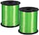 Party Time 2 Rolls 500 Yards Light Green Crimped Curling Balloon String Roll Balloon Ribbon for DIY Party Decoration Wedding, Baby Shower, Birthday Decoration, Gift Packaging - Party Supplies