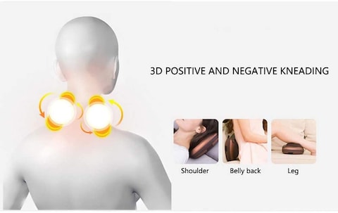 Bestoria Neck Massage Pillow And Shoulders, Adomen, Legs And Back Massager Relaxation By 8 Head With Magnet Massage Pillow Vibrator Electric With Heating Kneading Therapy