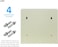 Rubik 18-Keys Metal Storage Cabinet Safe Box Digital Lock, Wall Mounted Key Storage Cabinet Organizer For Hotels Realestate Warehouse Schools Universities Business (Off White)