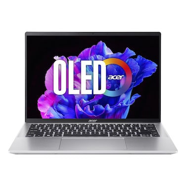 Acer Swift Go SFG14-72-5184 Notebook, Intel Core Ultra 5 125H, 16GB RAM, 512GB SSD, 14-inch 2.8K OLED, Windows 11 Home, Pure Silver, English/Arabic Keyboard- NX.KP0EM.003