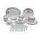 La Opala Dazzle Assorted Dinner Set White 50 PCS