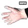 Decdeal - 5 Packs of  100PCS Disposable Gloves Latex Free Hygiene Plastic Gloves Food Prep Safe Gloves for Cooking Safety Food Handling Kitchen BBQ Cleaning