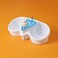 Royalford 2-In-1 Sink Organizer- Rf10977 Provides Space For Brush Holder, Sponge Holder, Soap Dispenser Compartment And Ring Bracket Break-Resistant, Light-Weight, Blue And White