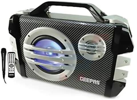 Geepas Karaoke Speaker Compatible With All Devices, Black, Gms8562