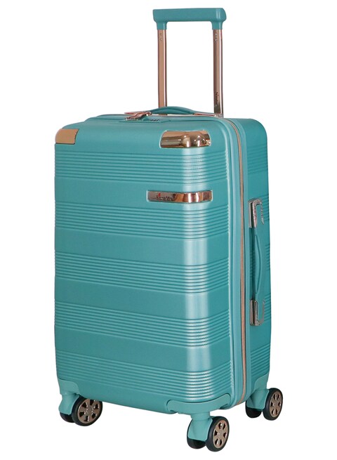 Senator Brand Hardside Large Check-in Size 72 Centimeter (28 Inch) 4 Wheel Spinner Luggage Trolley in Green Color A5125-28_GRN