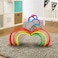 Aiwanto 12 pcs Wooden Rainbow Stacking Game earning Toy Educational Toys Kids Baby Toddler