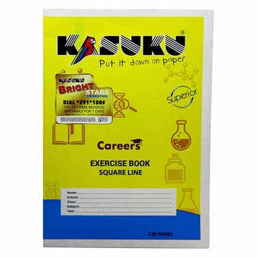 Kasuku Exercise Book Square Line 120Pages A4