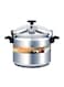 Alsaif Aluminum Pressure Cooker Silver/Black