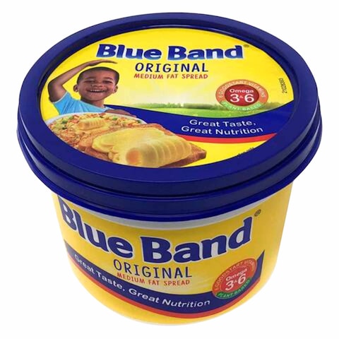 Blue Band Roots 3 Medium Margarine Fat Spread 1kg x Pack of 12