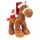 Caravaan - Soft Toy Camel Brown Size 18cm with Santa Hat