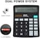 Aiwanto Calculator 12 Digits Large Buttons Dual Power Desktop Calculator Office Electronic Calculator