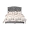 In House Oslo Velvet Bed Frame - Queen - 200x160 cm - Gray