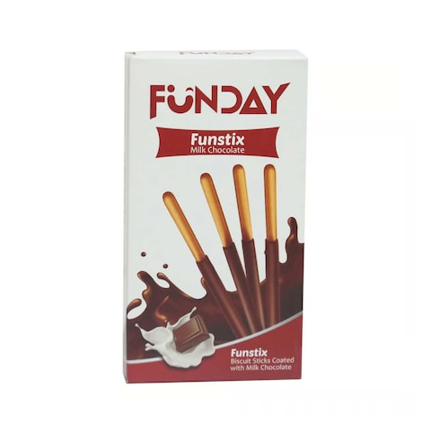 Fun Day Biscuits Sticks with White Chocolate and Pistachio Sticks - 36 gm