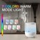 AFRA Cool Mist Ultrasonic Humidifier, 2 Liter, Top Fill, Touch Control, LED Lighting, Timer, Automatic Shut-Off, User-Friendly Design, 2 Year Warranty.