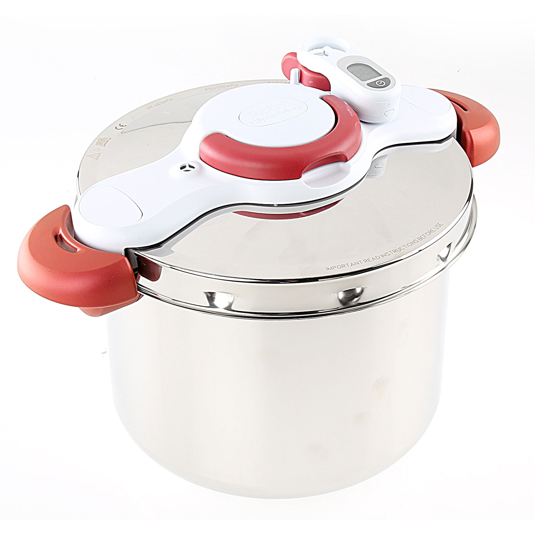 Tefal Clipso Minut Perfect Pressure Cooker With Timer Silver 9L