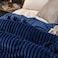 Luna Home Throw Striped Blanket Super Soft, Blue Color