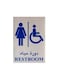 Fis Restroom Sticker Blue/Silver
