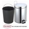 Feelings Stainless Steel Round Step Dustbin 30L
