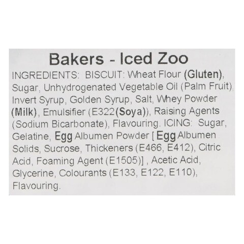 BAKERS BISCUIT ICED ZOO 150G