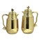 Home Maker Tea And Coffee Vacuum Flask Set QBC-C95 Gold 700ml+1L 2 PCS