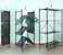 Generic Mfnyp Heavy Duty Foldable 4 Tiers Shelf With Universal Wheels (Black)