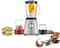 KENWOOD Glass Blender 800W Smoothie Blender Cum Smoothie Maker 1.5L with Glass Grinder Mill, Meat Grinder/Chopper Mill, Ice Crush Function BLP44.270SS Silver
