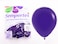 Sempertex 50pcs, 12'' Round Balloons, 20000768 Latex 453.59 Grams Balloons, Violet