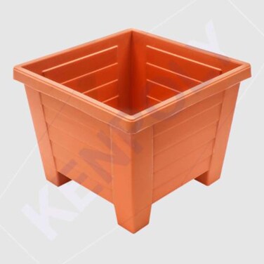 Kenpoly Square Planter No. 5 Brown