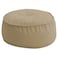 In House Round Decorative Linen Bean Bag - 100x25 cm - Light Beige