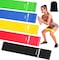 Sky Land Resistance Band Exercise Home Gym Fitness, Yoga Resistance Loop Bands For A Different Kind Of Workout Em 9241, Black, Blue, Yellow, Red, Green