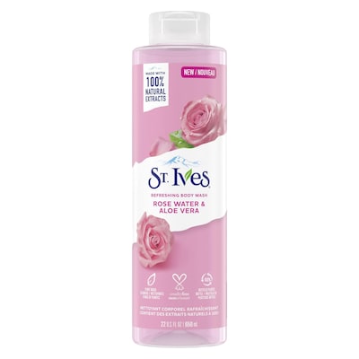 St. Ives Refreshing Rose Water And Aloe Vera Body Wash 650ml
