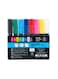 8-Piece POSCA Fine Paint Marker Multicolour