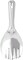 Royalford Stainless Steel Panja Spoon 23.5Cm