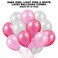 Party Time 51-Pieces 12inch Pink &amp; White Latex Balloons Pack For Kids Girls Women Birthday,Baby Shower,Princess, Unicorn, First,2nd Years Decorations Balloons Supplies Combo Kit Exclusive Decoration S