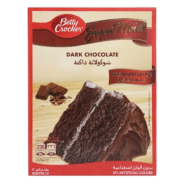 Betty Crocker Super Moist Dark Chocolate Cake 510g