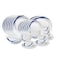 LARAH BY BOROSIL 38 PC STRIPE DINNER SET