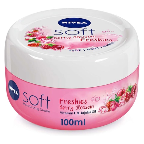 Buy Nivea Soft Freshies Moisturizing Cream - Berry Blossom Scent - 100ml in Egypt