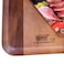 BILLI&reg; Wooden Chopping Board with Handle - Acacia Wood Pizza Peel/Cutting Board/Serving Tray, Pizza Paddle, Brown 32 X 15 X2Cm