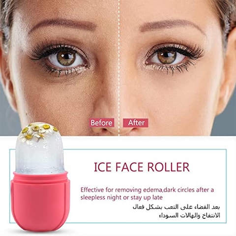 Face Ice Roller & Face Massager, Facial Beauty Ice Roller Skin Care Tools, Skin Care Products-For Face Eyes, Remove Fine Lines, Shrink Pores, Reduce Acne and Lubricate the Skin (mix colour)