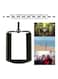 Generic - Mobile Phone Tripod Mount Adapter Black/Silver