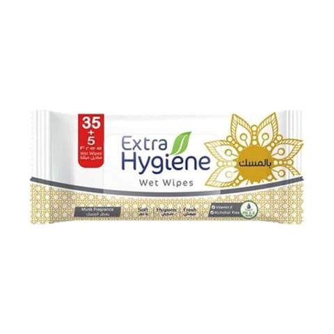 Extra Hygiene Baby Wet Wipes With Musk - 40 Wipes