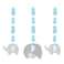 Little Peanut-Boy Hanging Cutouts 36in