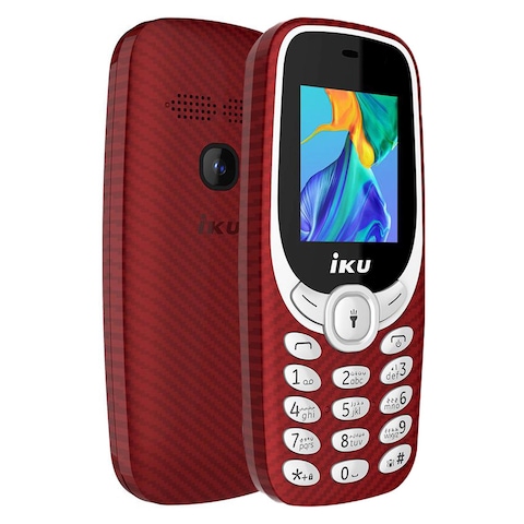 iKU V100 - 1.77-inch 32MB/32MB Dual SIM Mobile Phone - Red