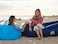 Inflatable Lounger Air Sofa Chair&ndash;Camping &amp; Beach Accessories&ndash;Portable Water Proof Couch for Hiking, Picnics, Outdoor, Music Festivals &amp; Backyard&ndash;Lightweight and Easy to Set Up Air Hammock(Blue)