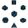 Chessex Dice Polyhedral 7-Die Speckled Dice Set - Blue Stars
