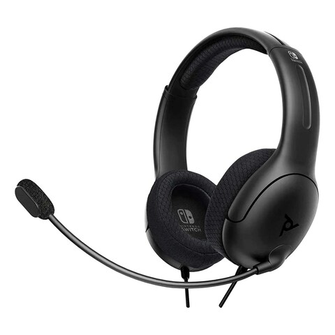 PDP LVL 40 Wired Over-Ear Stereo Gaming Headset With Mic Black