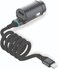 Green Lion Car Charger 45W PD, 1.2M Tough &amp; Durable Lighting Cable, Fast Charging, Innovative Design, Charging Protection, Overheat Protection, Lightweight (Black)